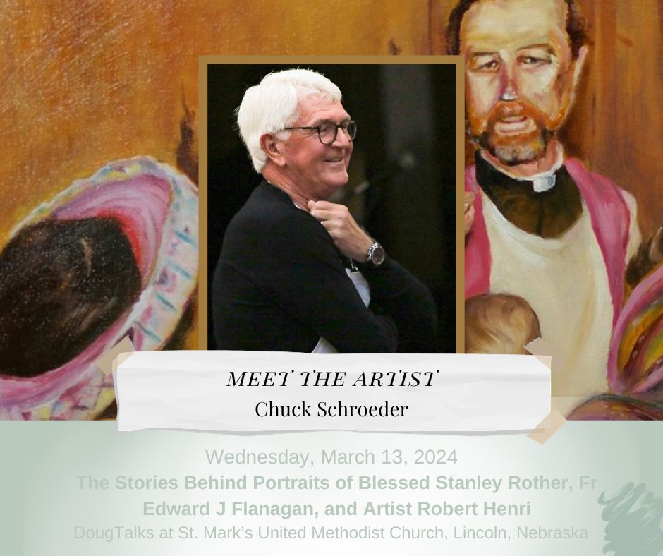 The Stories Behind Portraits of Blessed Stanley Rother, Fr Edward J Flanagan, and Artist Robert Henri